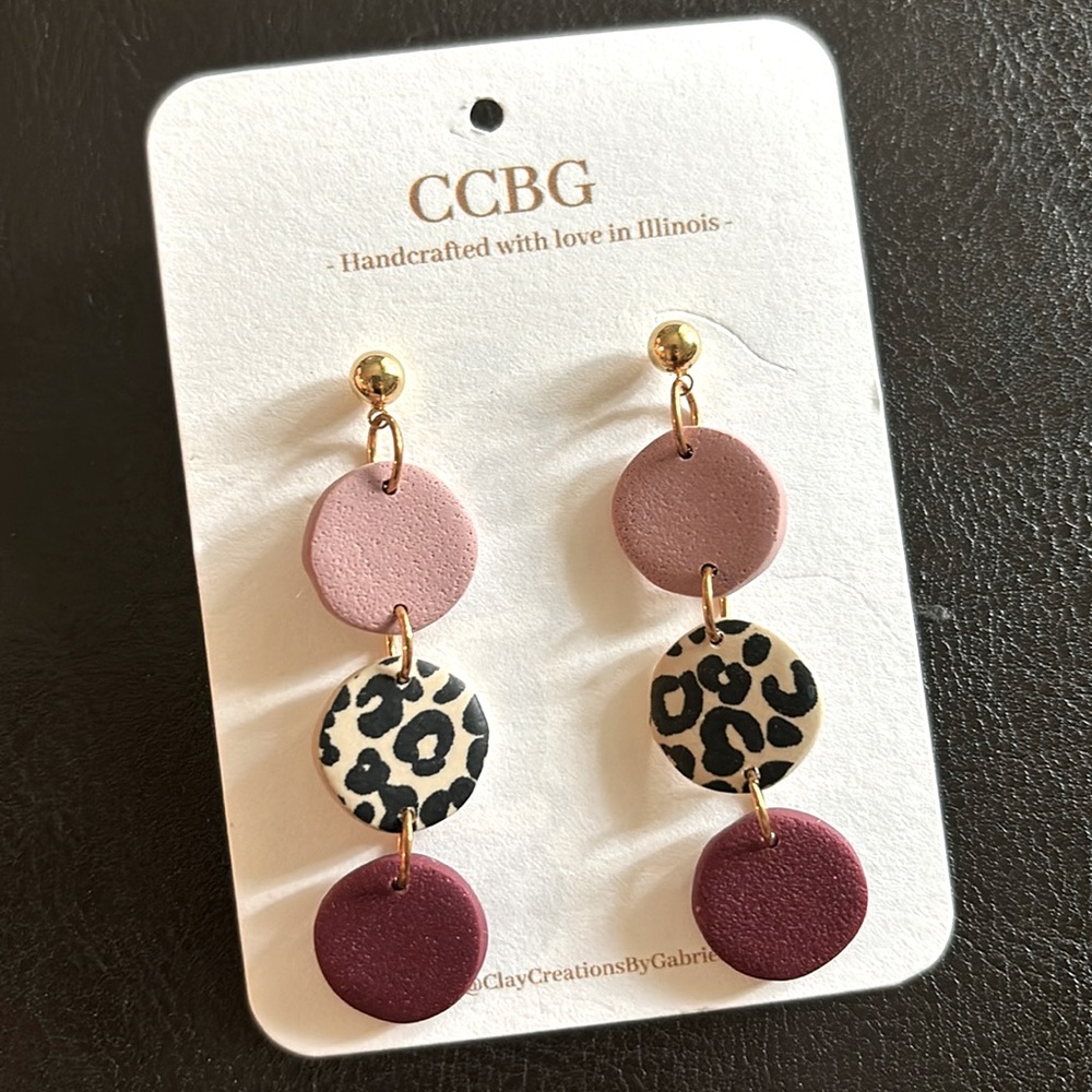3-tier dangle earrings